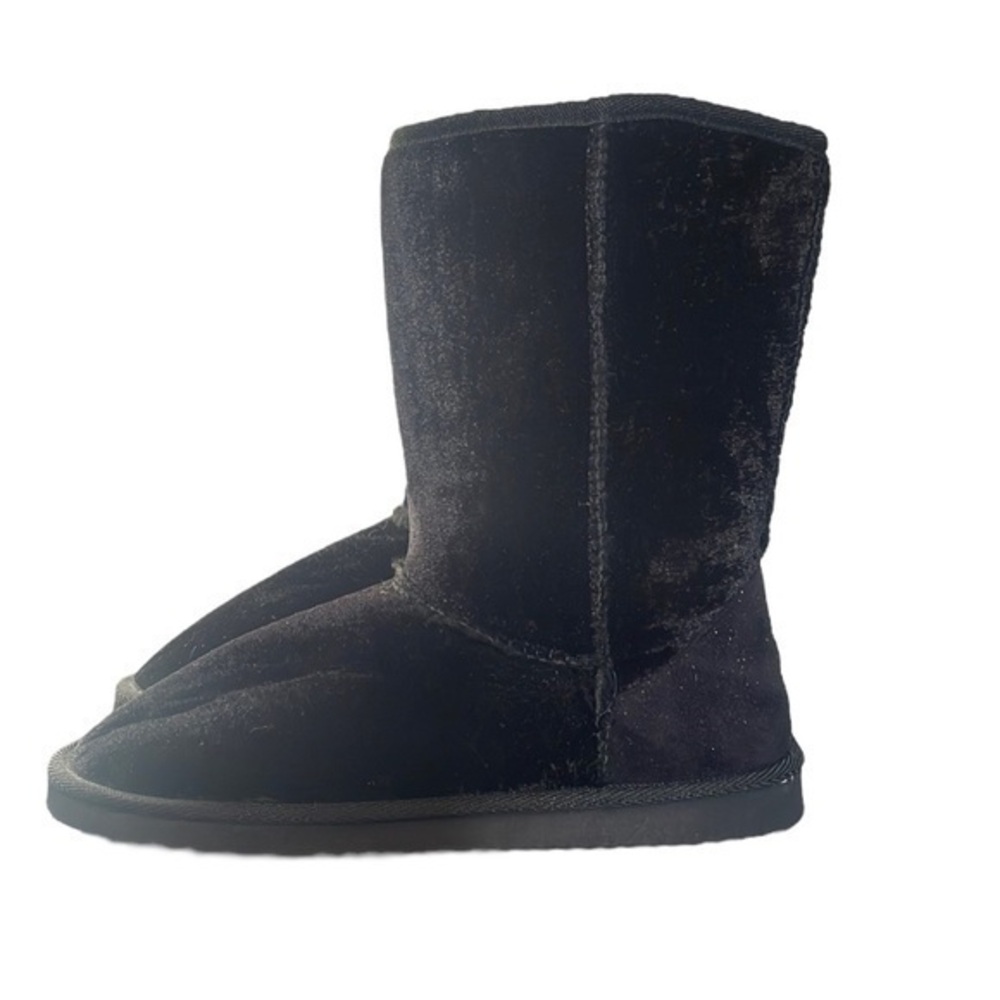Black Boots Faux Fur Lining, Womens Size 8, no brand, lightweight